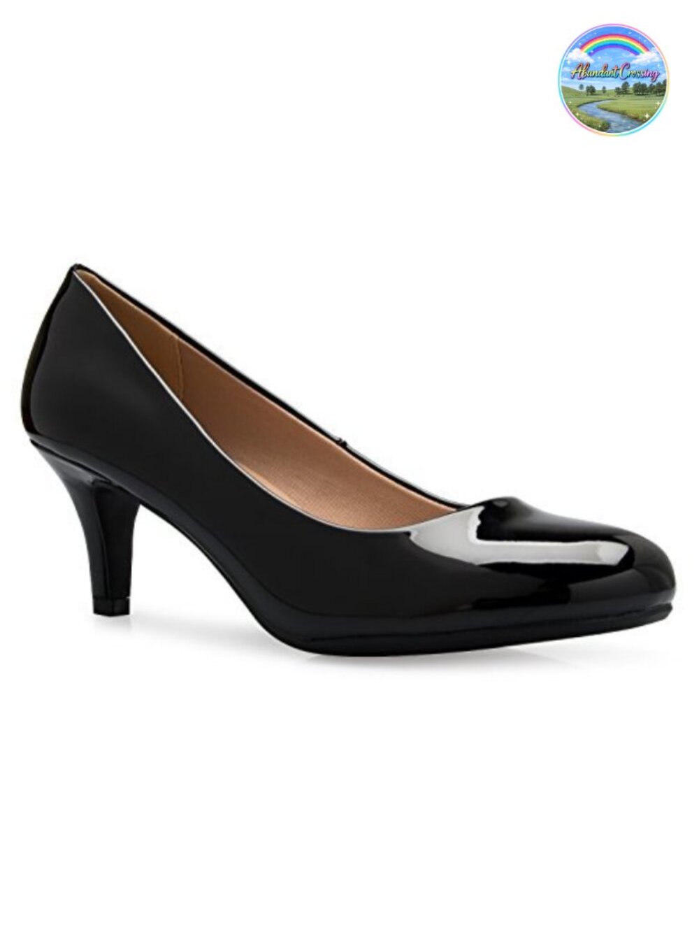 Women's Kitten Heel Dress Pumps Round Toe Mid Heel Comfort Wedding Party Shoes
